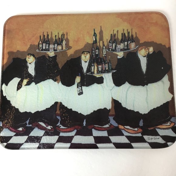 Vintage Tempered Glass Cheese Board - Picture 6 of 6